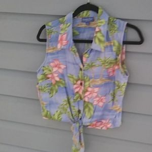 Paradise bay women's crop top size s.